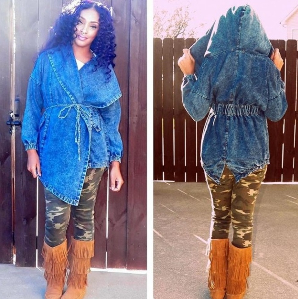 Hooded Jean Jacket